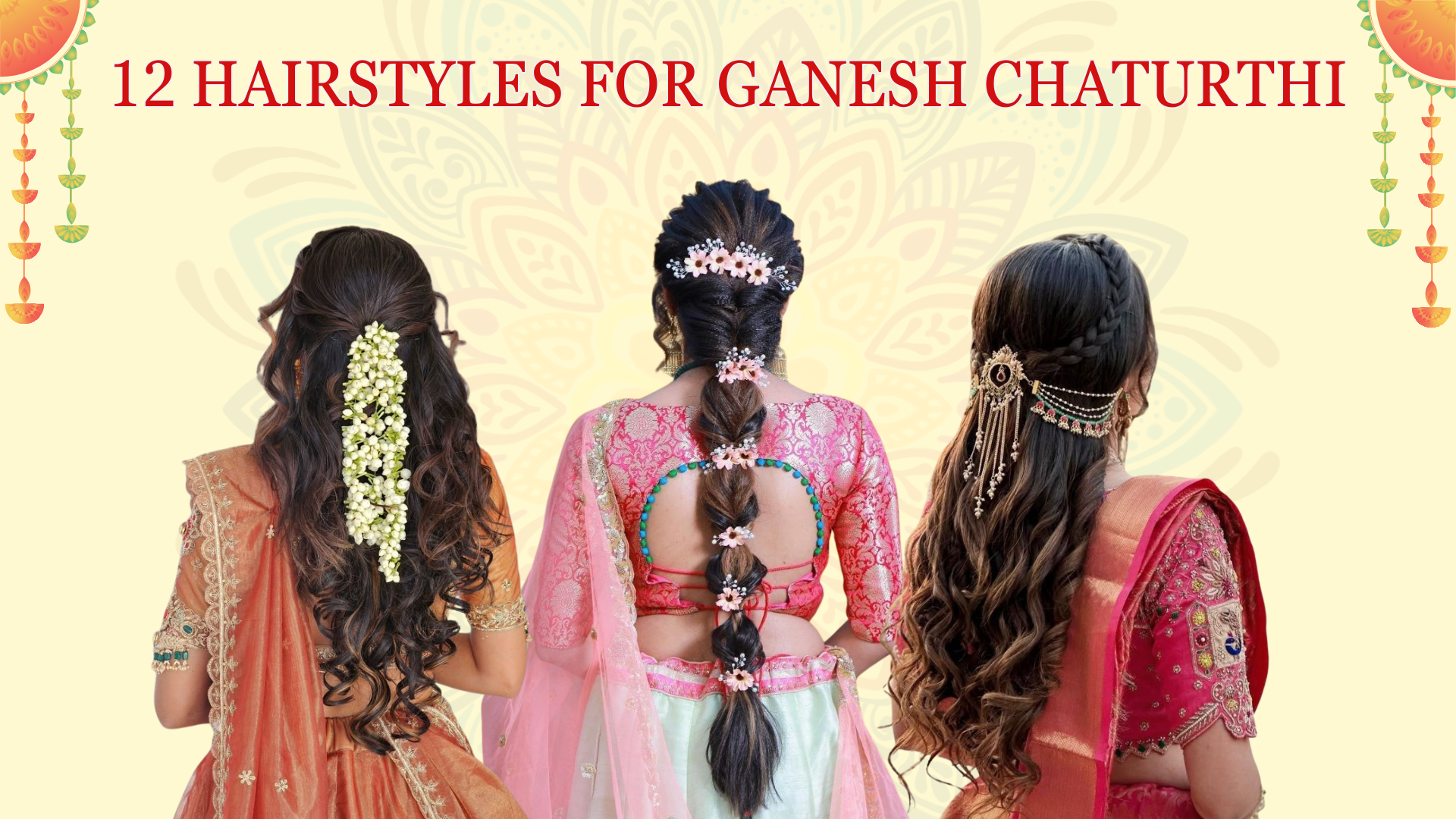 Easy hairstyles for ganesh chaturthi