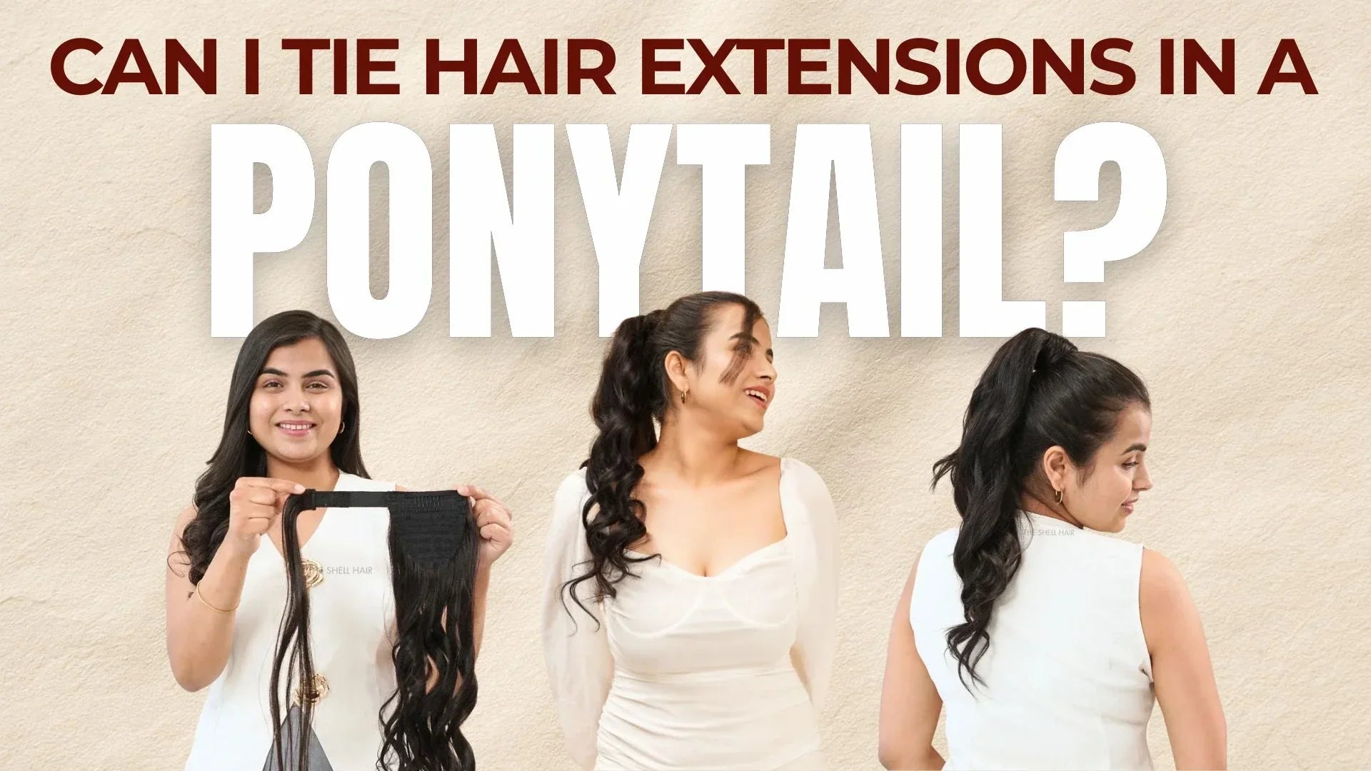 Can I tie hair extensions in a ponytail?