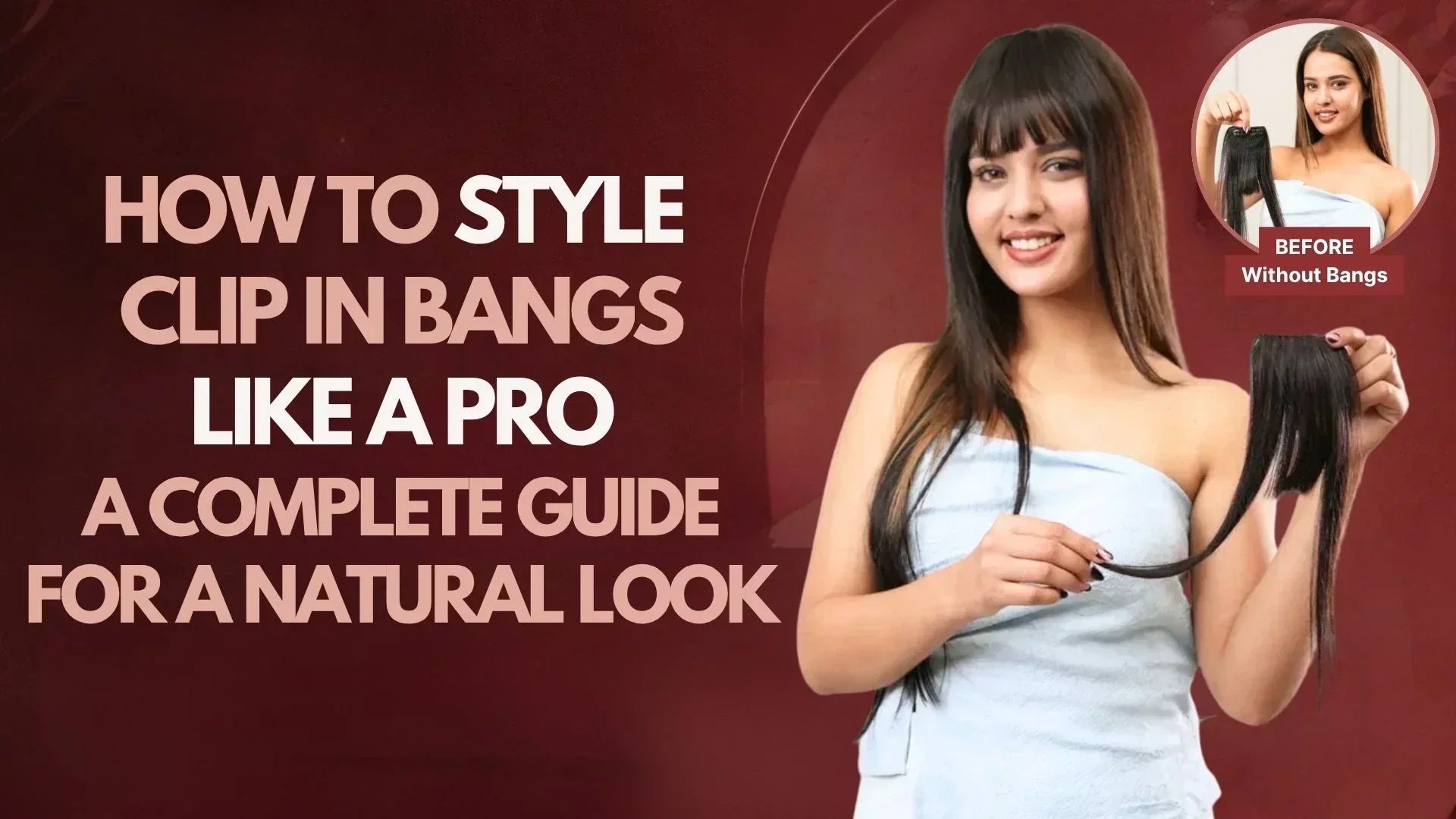 Clip in bangs extensions for women online