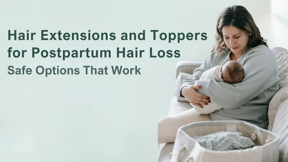 Hair Extensions and Toppers for Postpartum Hair Loss