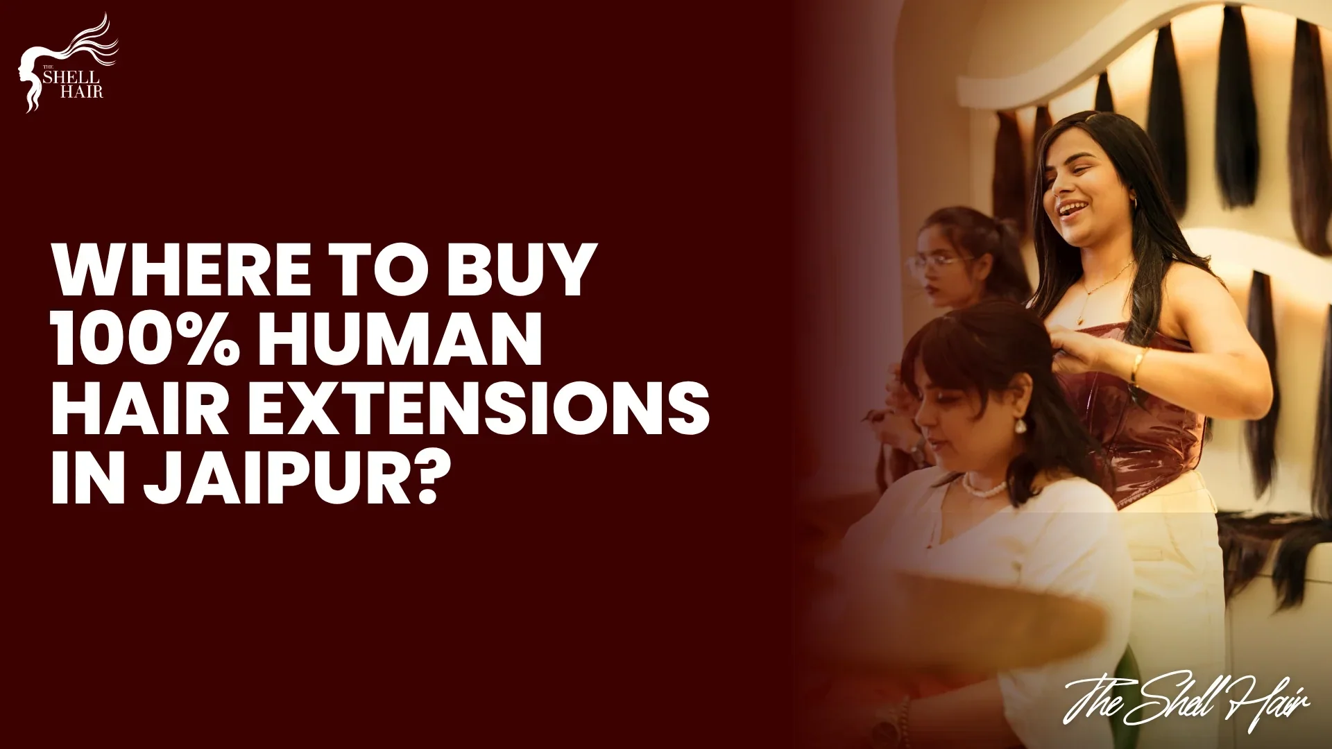 Where to buy 100% human hair extensions in Jaipur