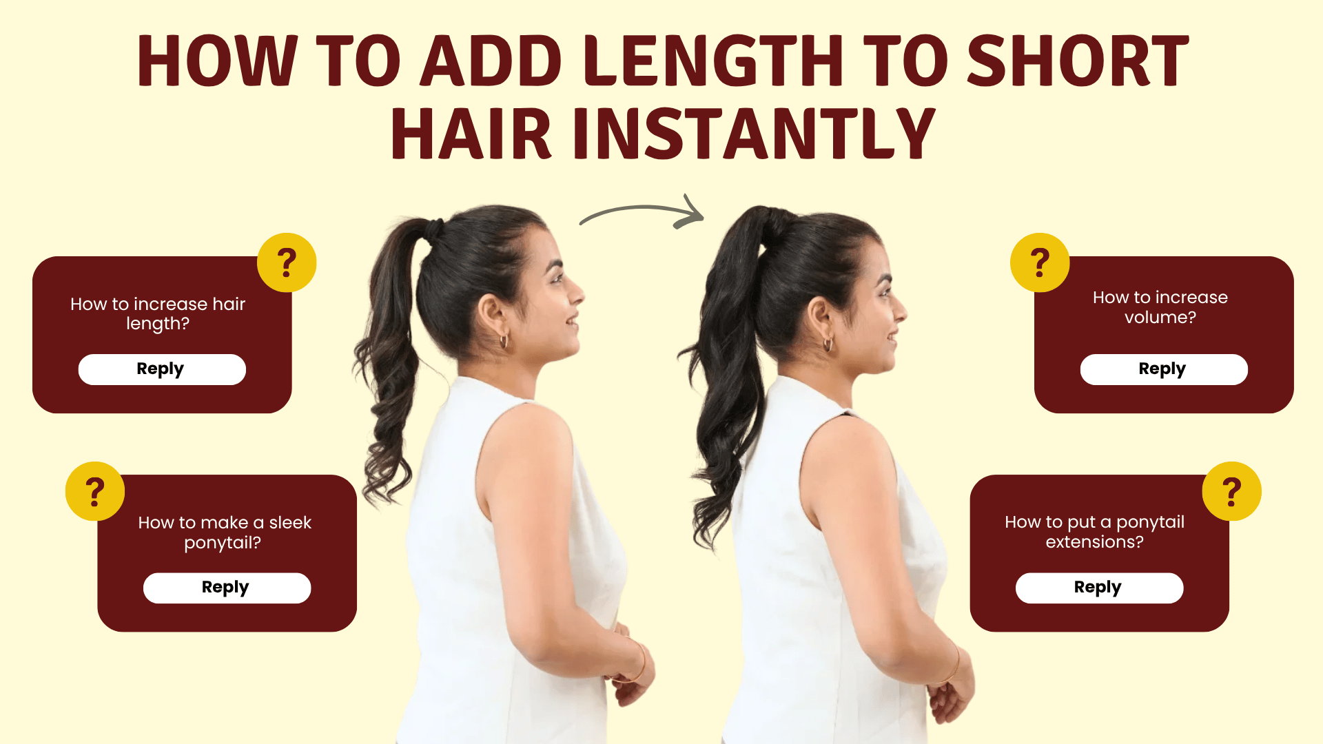 How to add length to short hair instantly