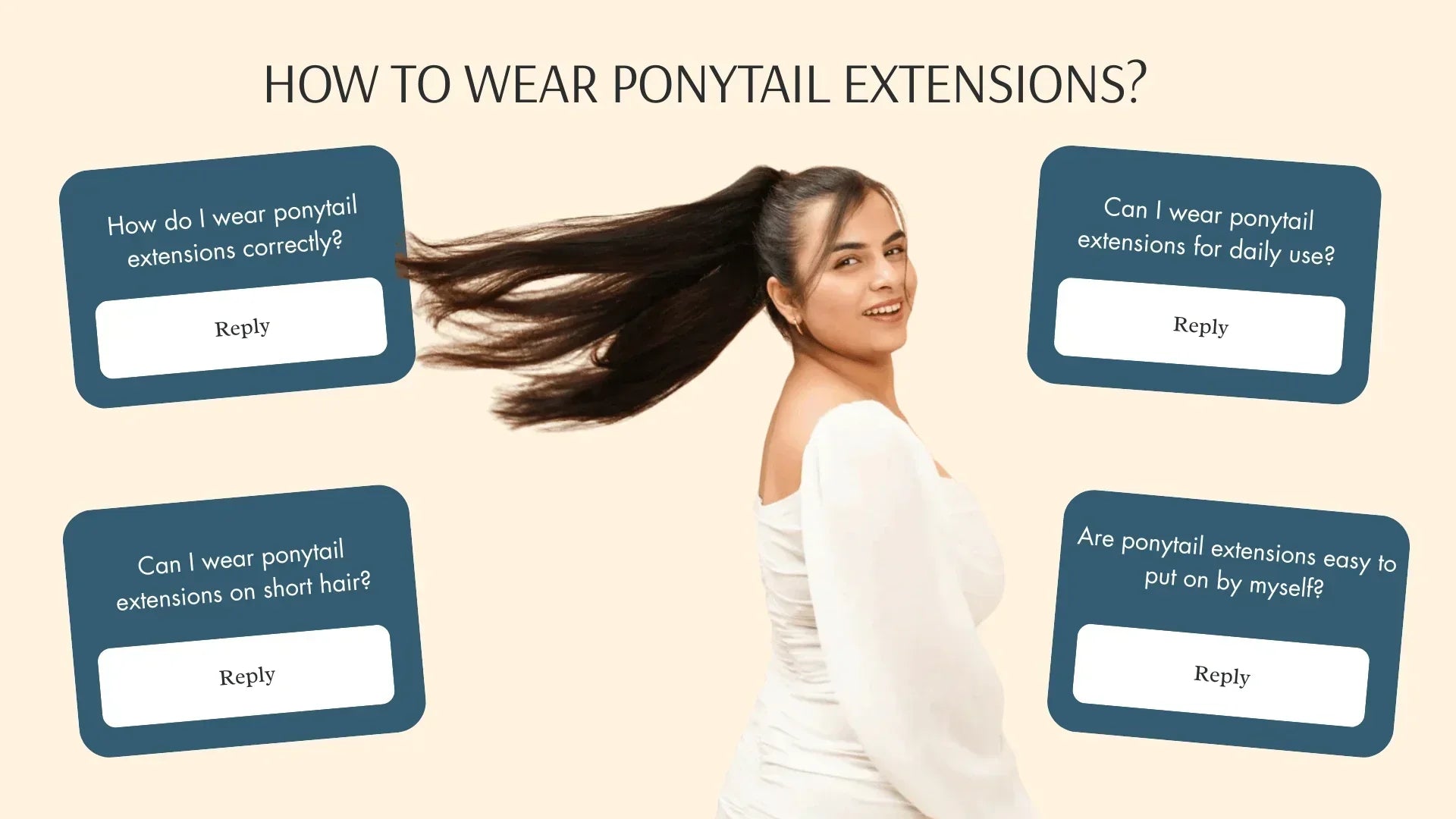 How to wear a ponytail extension