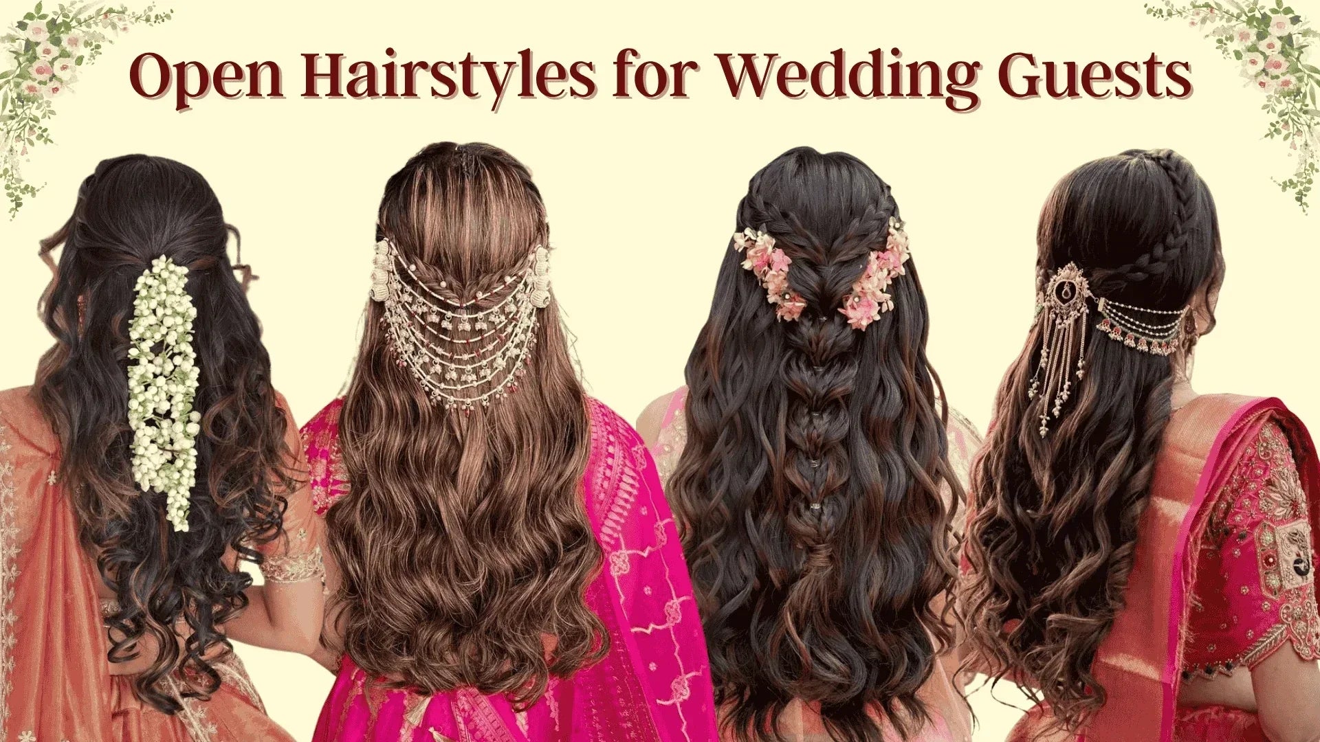 Open hairstyles for wedding guests
