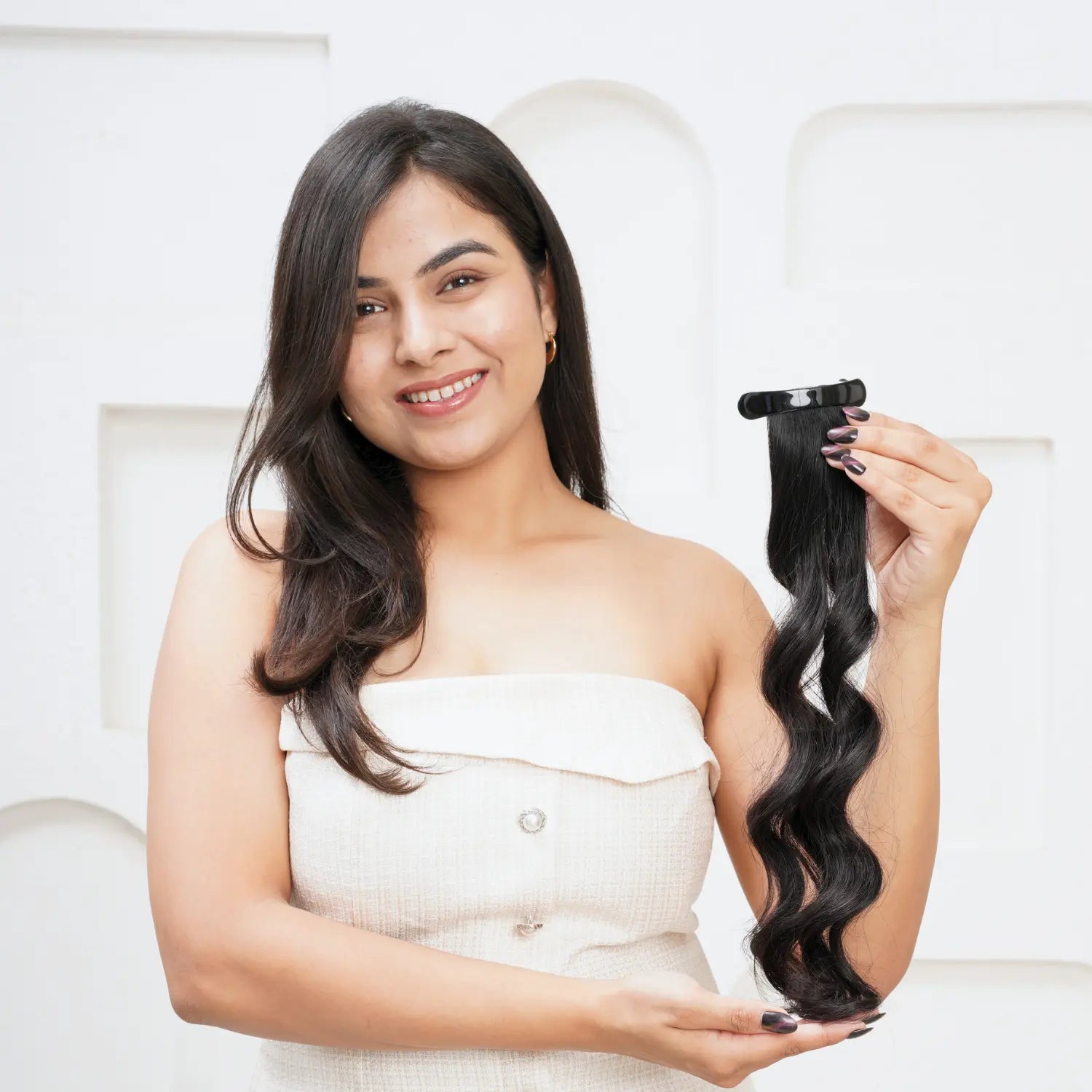 Human Hair Clip in Ponytail Extensions - Collection Image