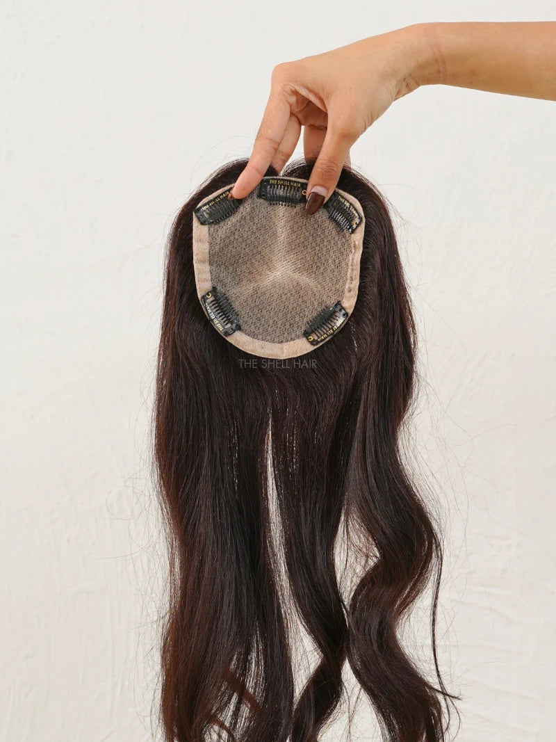 Buy human hair silk based topper for women online, Buy best quality silk hair topper for women near me, Buy silk hair topper at best price online