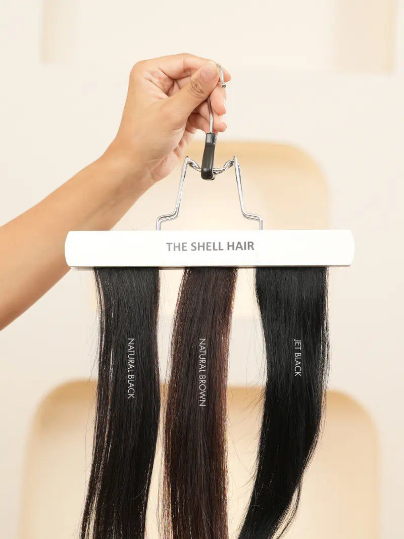 Natural clip in hair streaks for women online