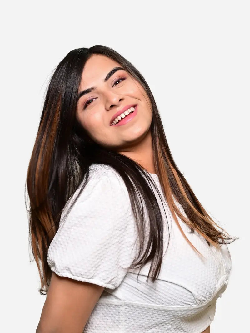 Best quality brown clip in streaks