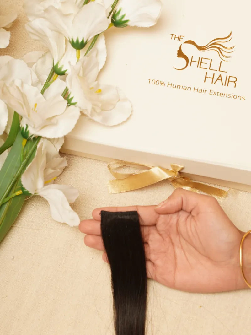 Shop Black Brown clip-in streaks online in India