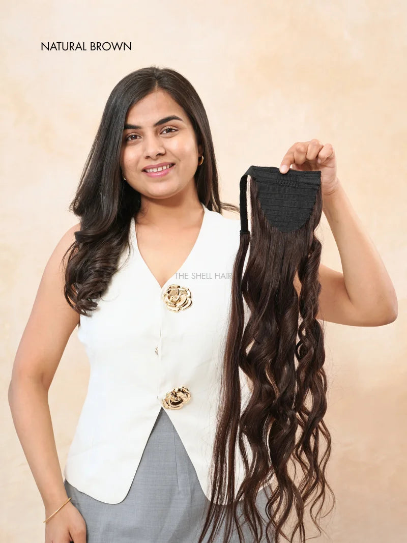 Buy ponytail extensions for short hair online, Shop ponytail extensions for thin hair near me, Buy clip in ponytail hair extensions for ladies near me