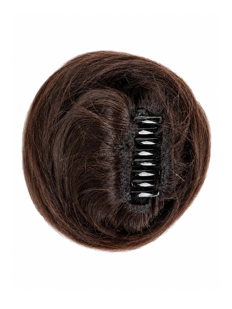 clip on bun, clip on hair bun, messy claw clip hair bun, claw bun, claw clip bun, claw clip hair bun for women, real human hair bun, natural looking hair bun for women, faux bun, unisex bun, bun extensions for women, hair bun for thin hair, hair bun for short hair, messy bun