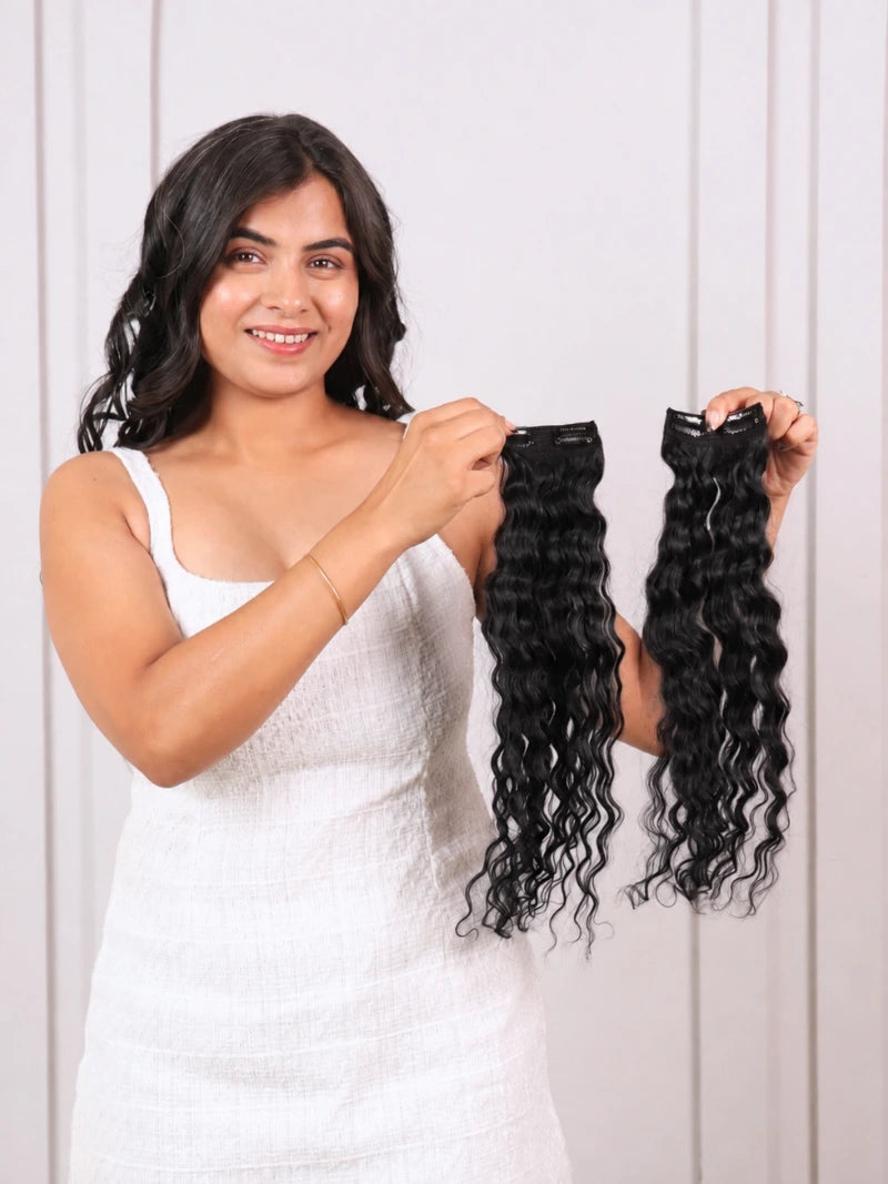 First image of two set curly hair volumizer, Buy curly hair patches for women online, Buy side hair patches for curly hair online, Shop curly patches online