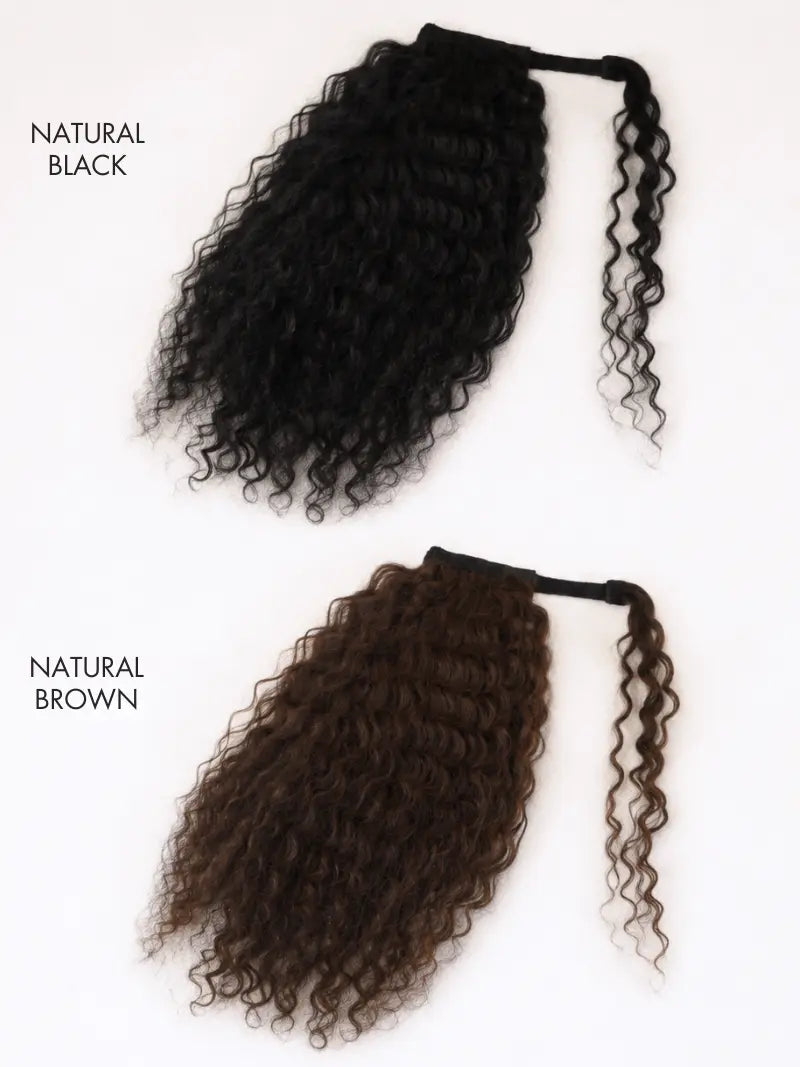 Curly ponytail extensions for thin and short hair, buy ponytail for curly hair online at best prices