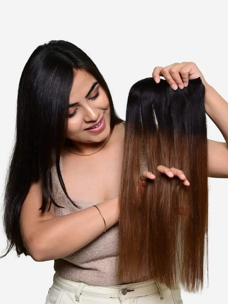 Shop Clip in extensions with highlights
