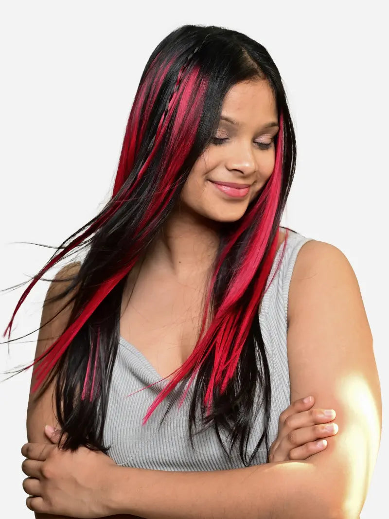 Shop red hair color streaks online in India