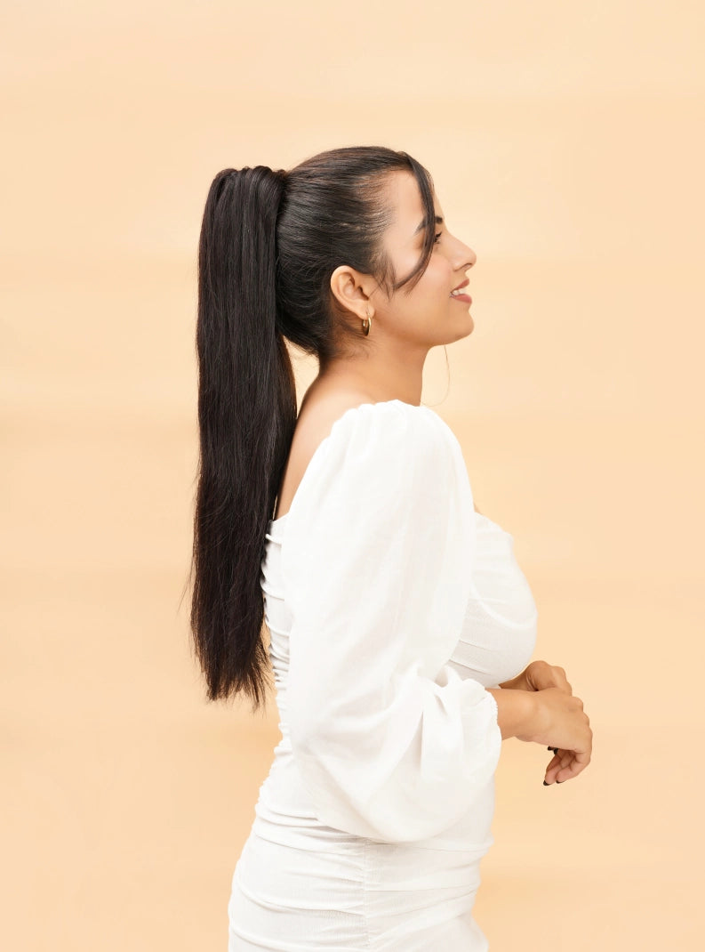 Claw clip ponytail hair extensions for women