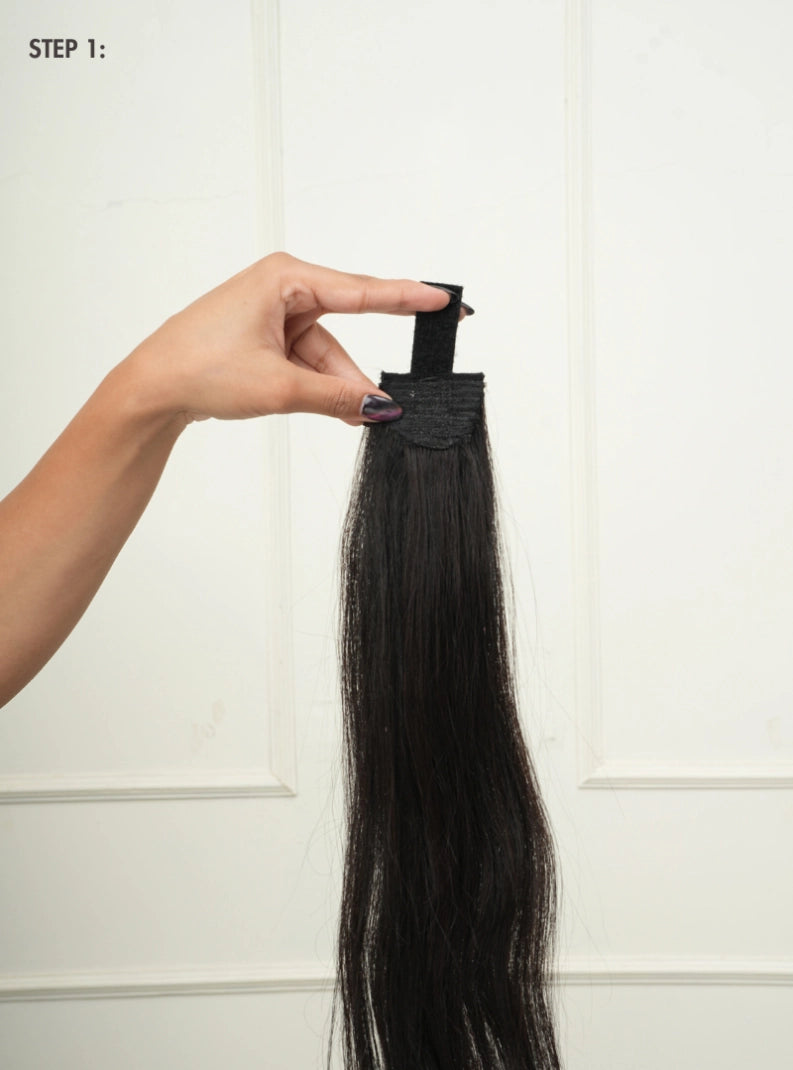Buy flat clip ponytail extension for women