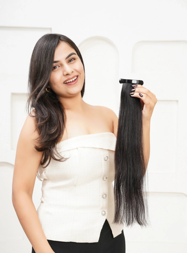 Thin Hair Using Clip In Extensions For Ponytail 16