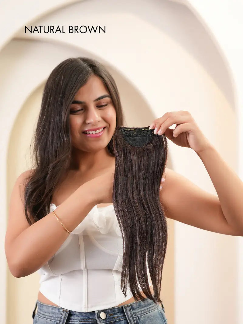 Seamless wide patch for front hair volume near me