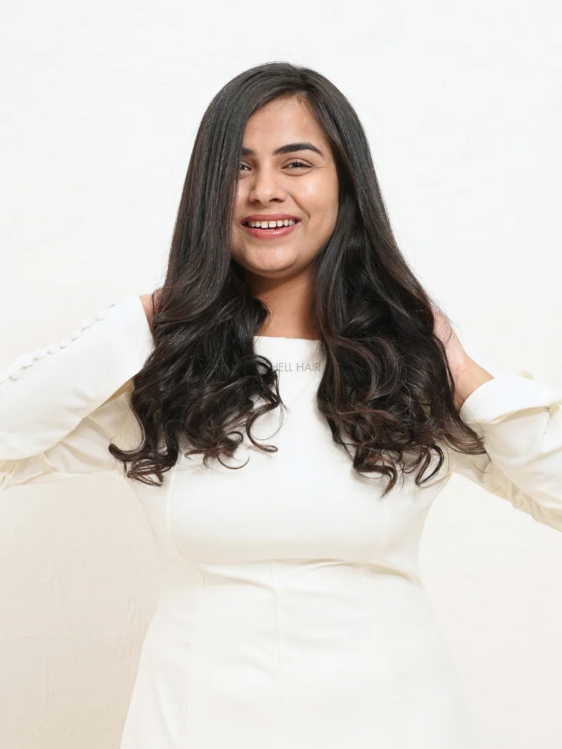 Shop halo band extensions for volume online, Buy 100% human hair extensions for volume online, Buy human hair extensions for thin hair at best prices online