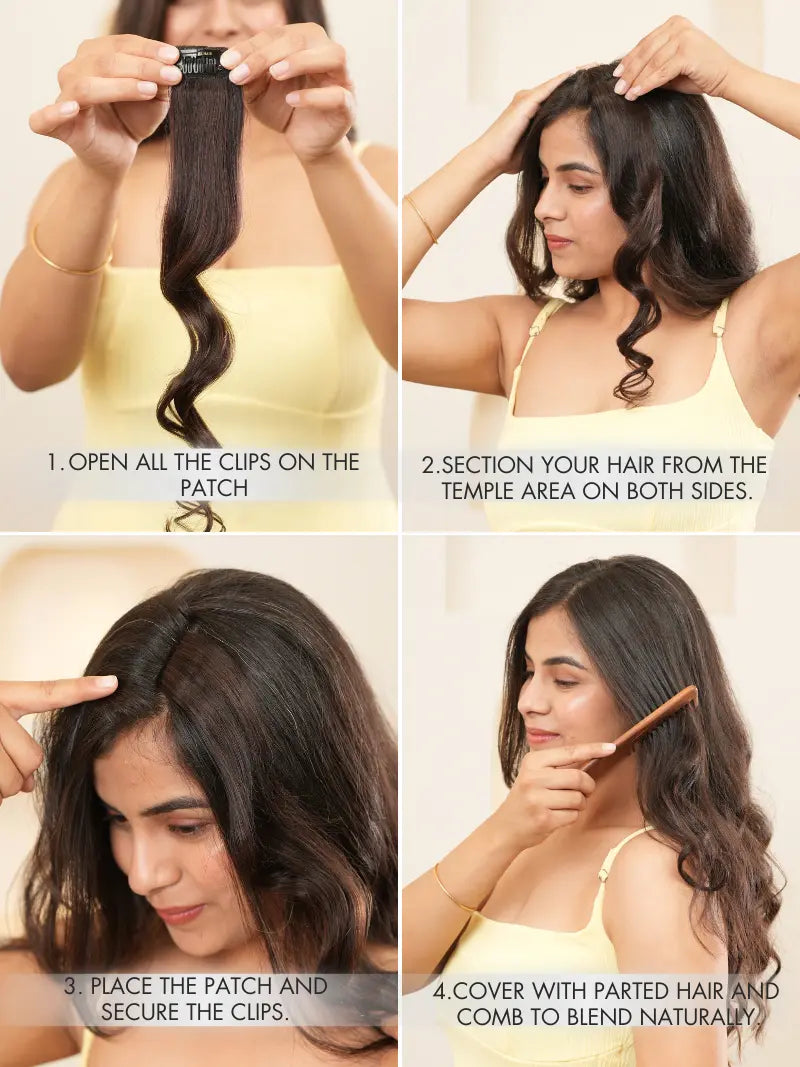 How to wear hair extensions at home