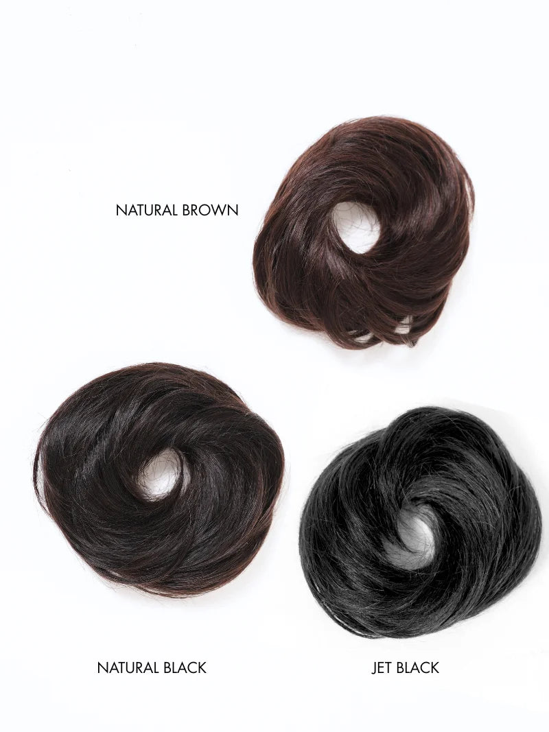 Buy donut hair extensions for ladies online, Shop hair bun extensions for girls and women online, Buy human hair scrunchie for women online