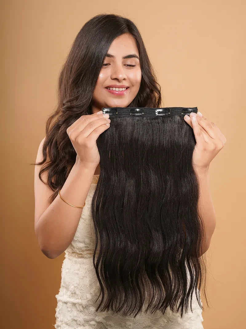 Shop clip in extensions in wavy texture