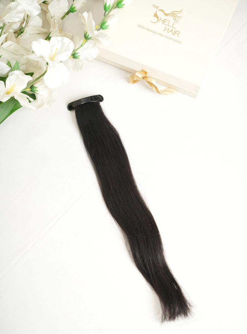 Shop flat clip ponytail hair extension online
