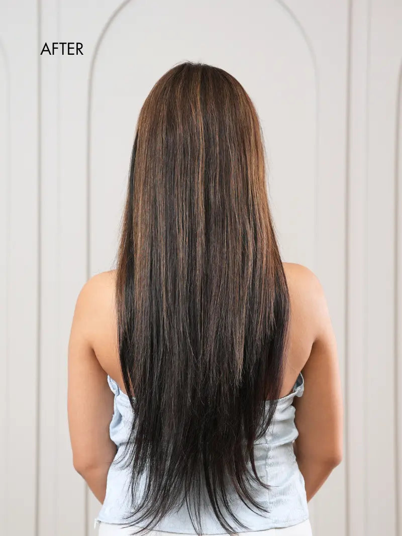 Seven Set Clip In Extensions - Straight Texture