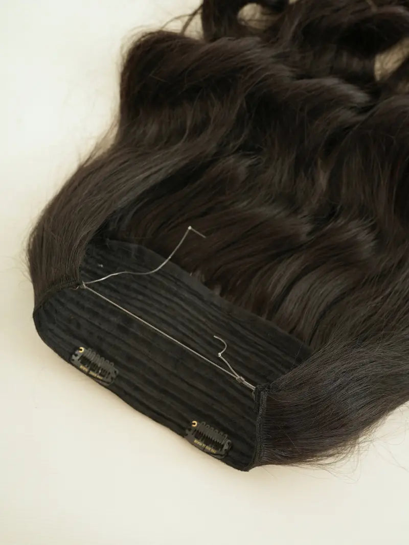 First image of halo hair extensions for women