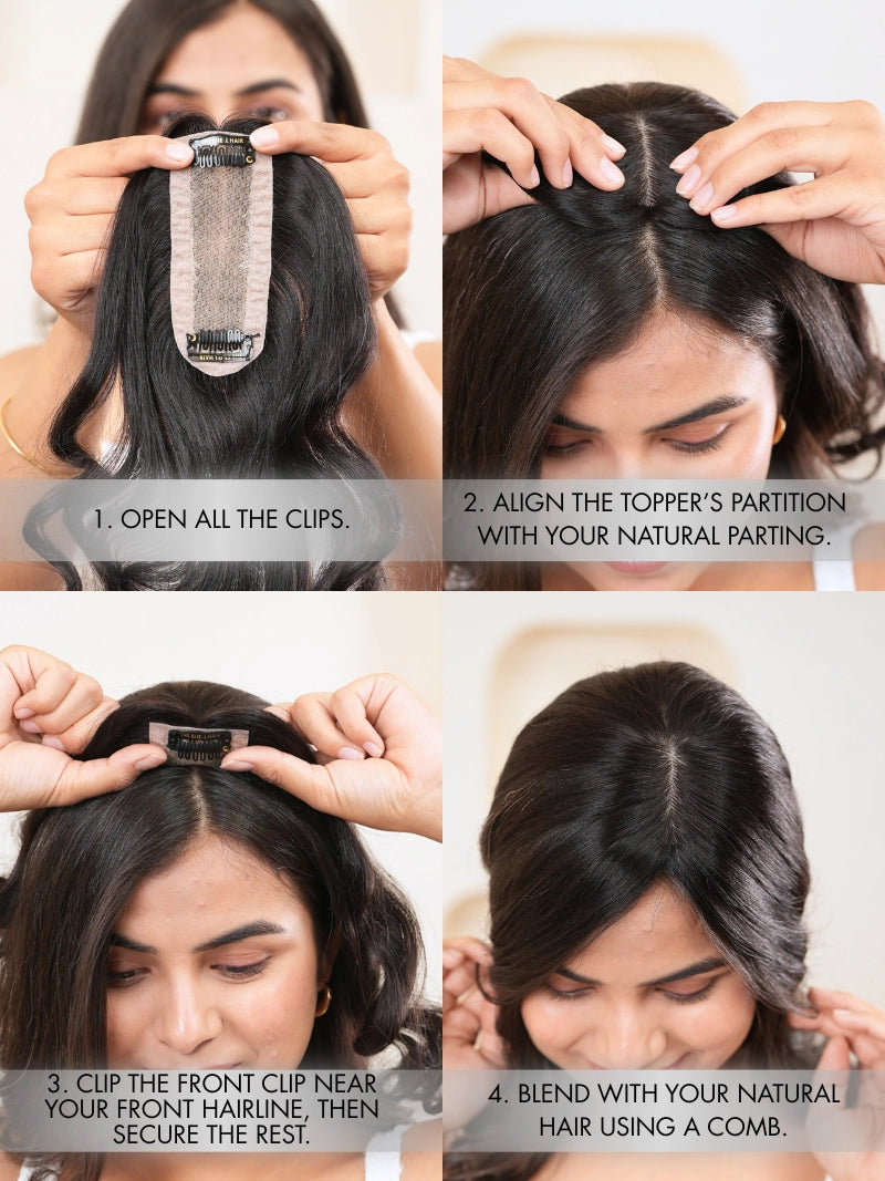 How to wear a hair topper