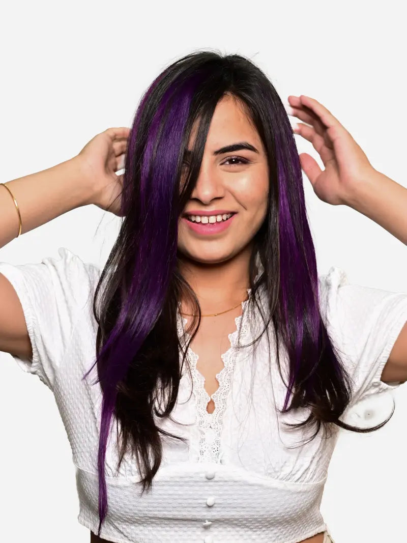 Buy colored hair extensions online in India