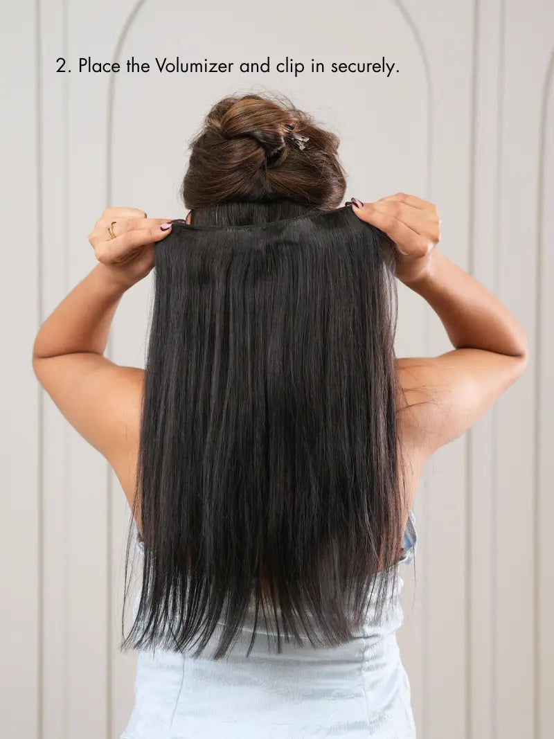 Step to use hair volumizer for straight hair