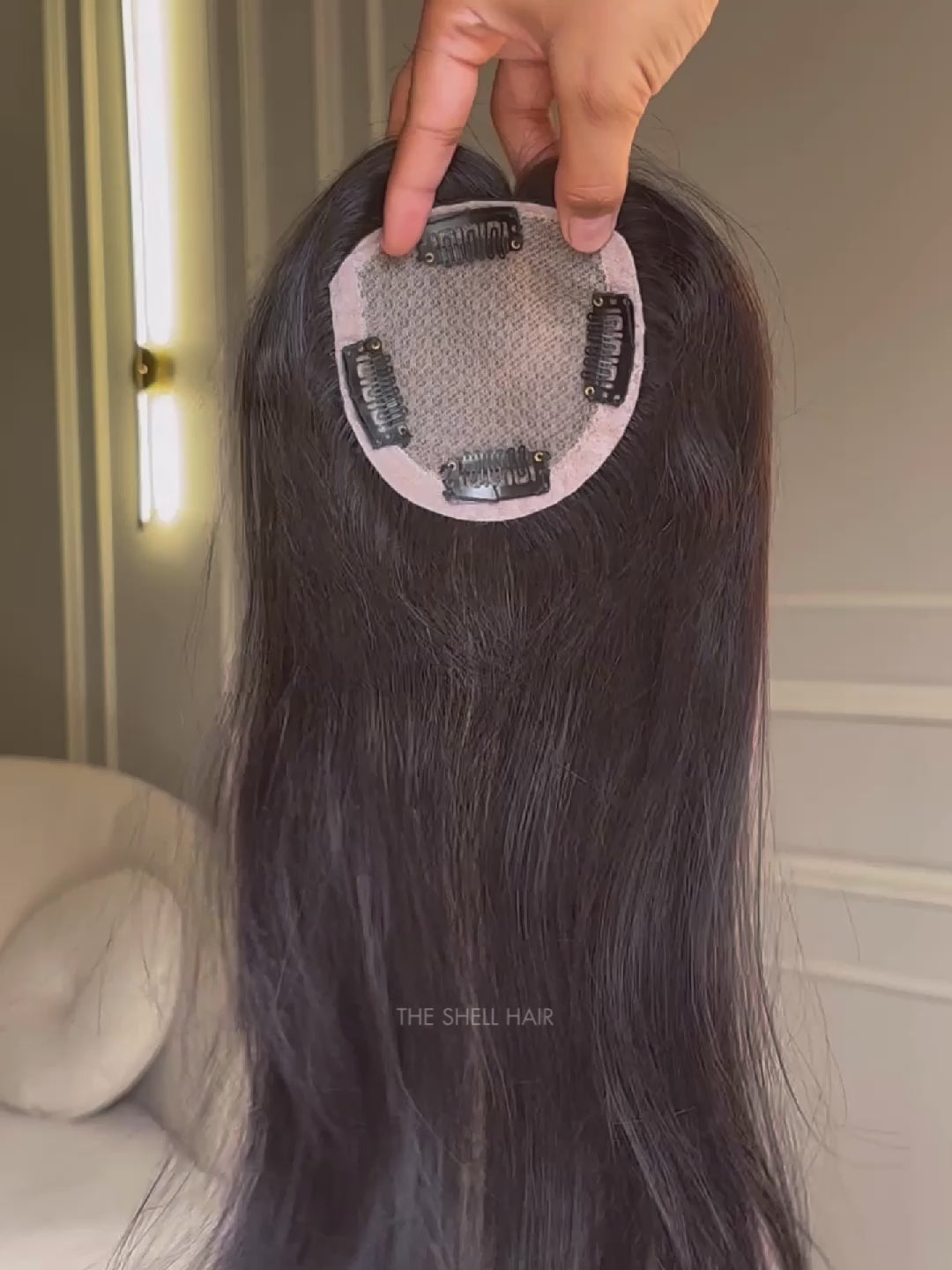 4x4 Silk hair topper for women