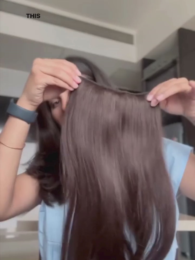 Shop one set straight hair extensions for women