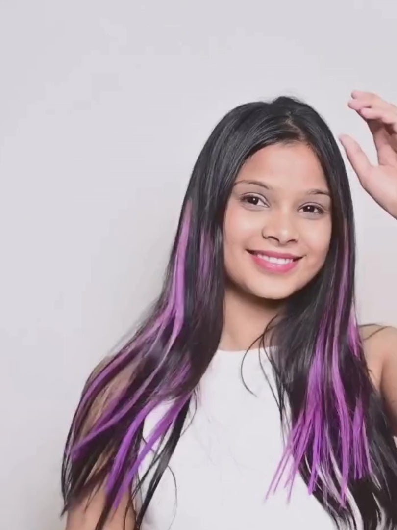 Shop Purple color streak.