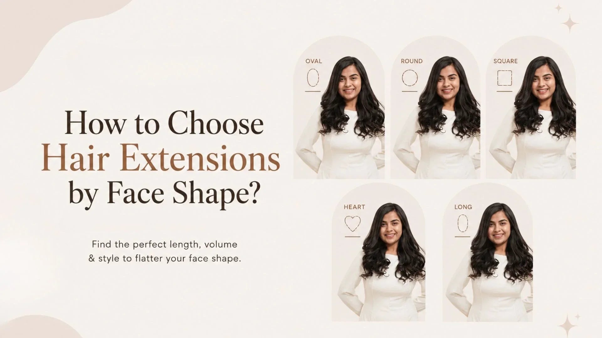 How to choose hair extensions according to face shape