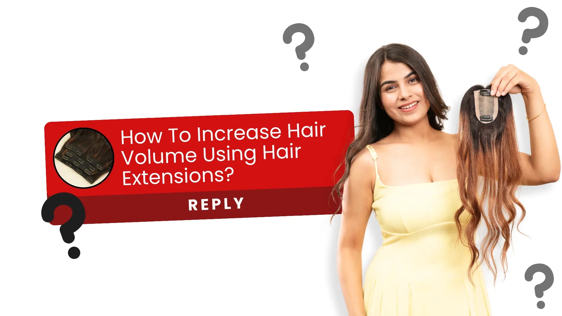 How to increase hair volume using hair extensions