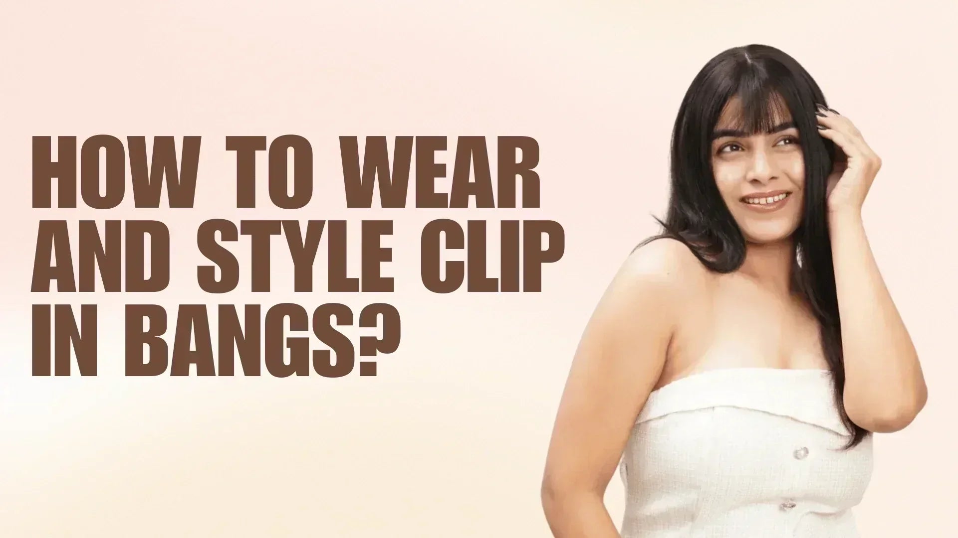 How to wear and style clip in bangs