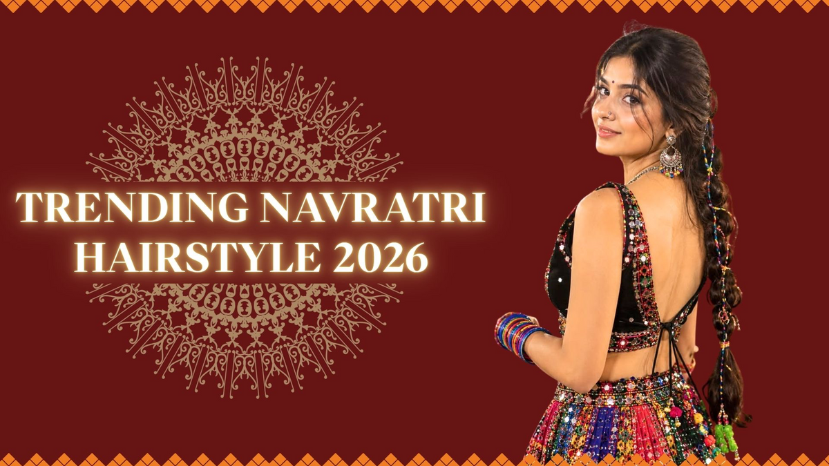 Trending navratri hairstyle
