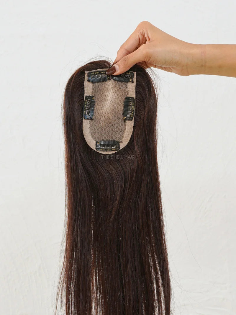 Buy silk base topper for ladies, Topper hair extensions, Silk base topper extensions, Shop hair topper for women online