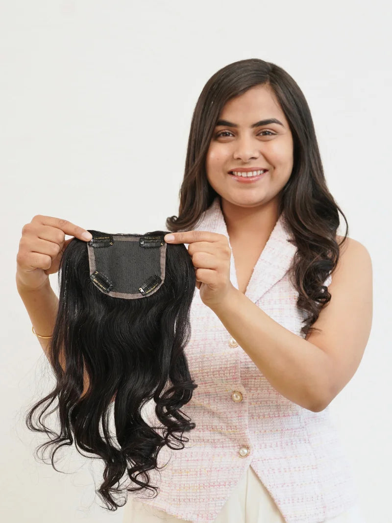 First image of 4x4 lace hair topper for women, Buy lace base hair topper for women online, Shop black lace hair topper for ladies near me