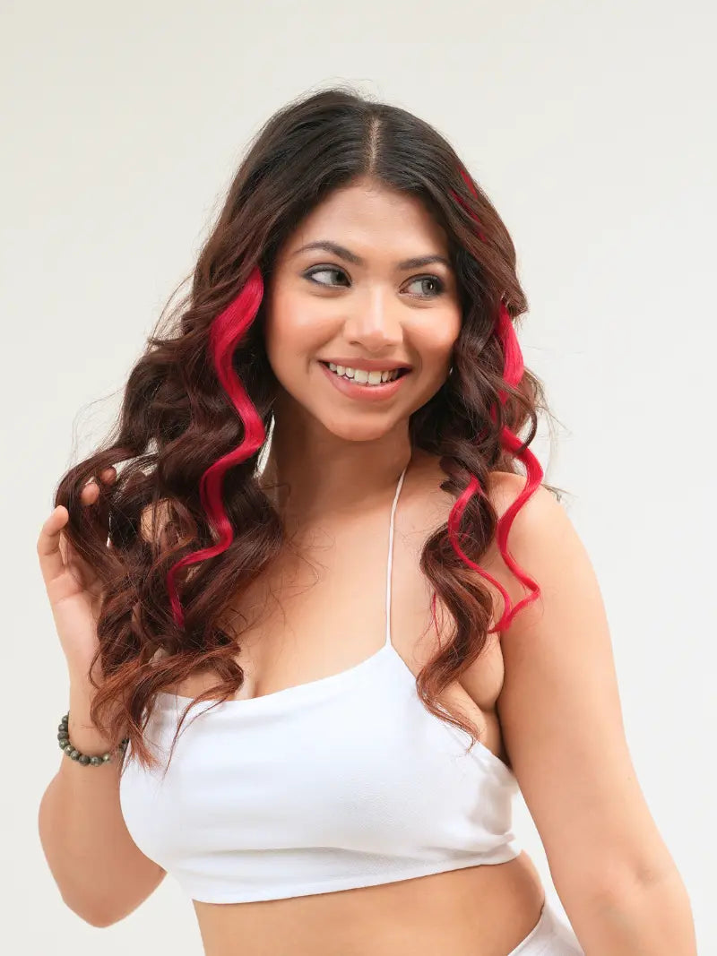 Burgundy Streaks