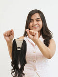 T-Shape Clipless Silk Hair Topper