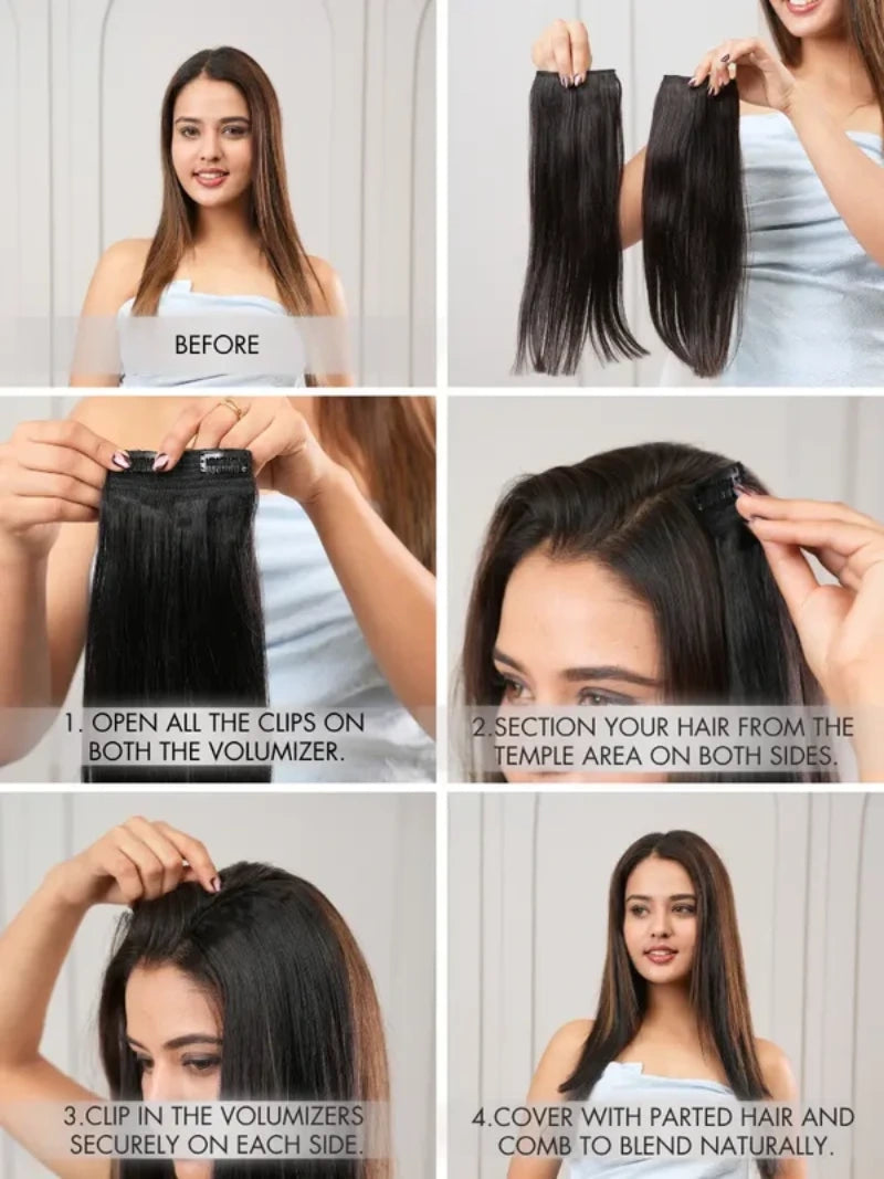Buy curly patches for women, buy two set volumizer for curly hair online, shop curly hair patches for women