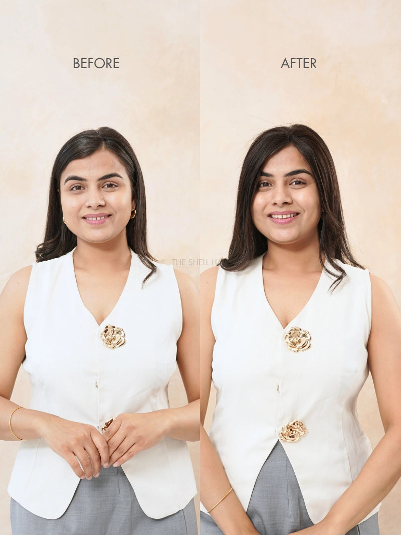 Buy hair extensions for forehead thinning online, Buy hair extensions India, Buy real human hair extensions for women online, Shop front hair extensions for ladies online