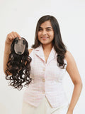 3x5 Silk Hair Topper Curly Texture