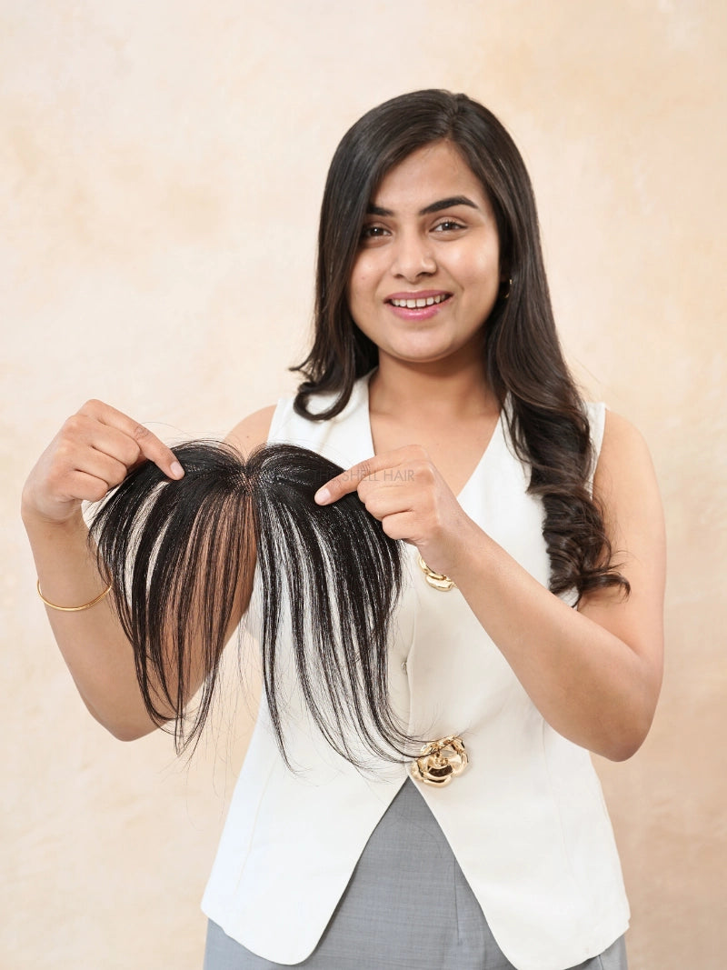 Shop front hairline topper for women online, Bring back my hairline patch for women online, Buy Nish hair patches for girls and women online, Buy front hair extensions for ladies 