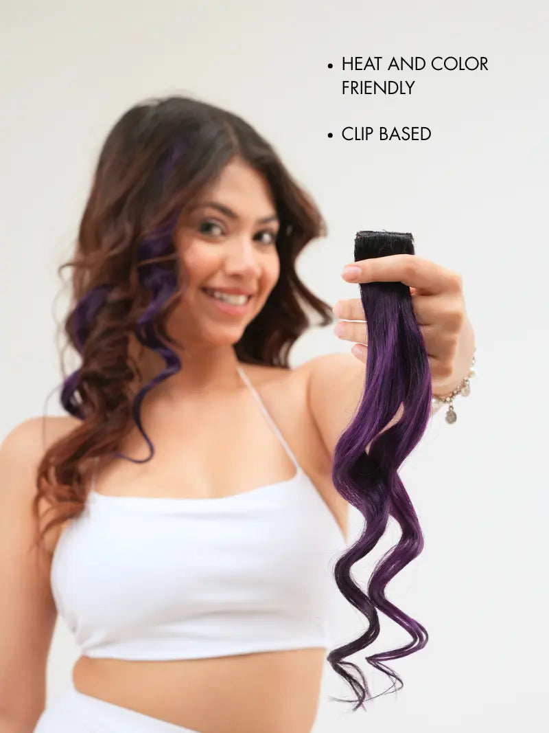 Buy clip in color streaks for women online