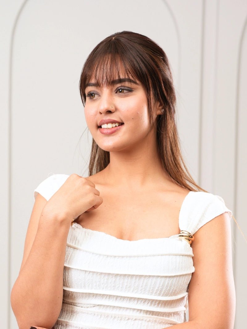 Clip in bangs for women, real human hair extensions